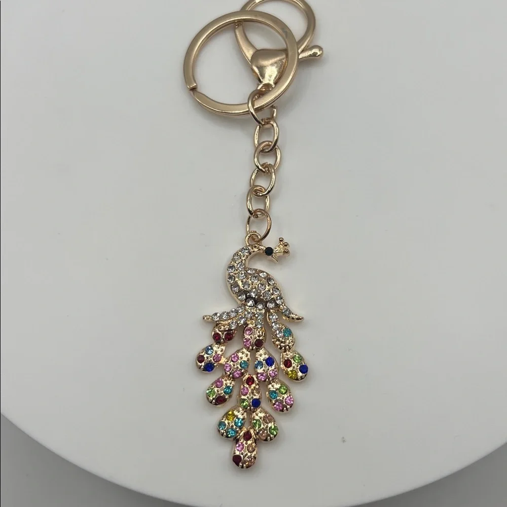 578. Colorful Peacock Keychain